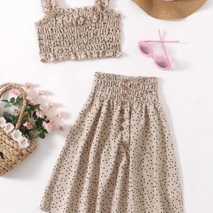 Toddler Crop Cami & Skirt